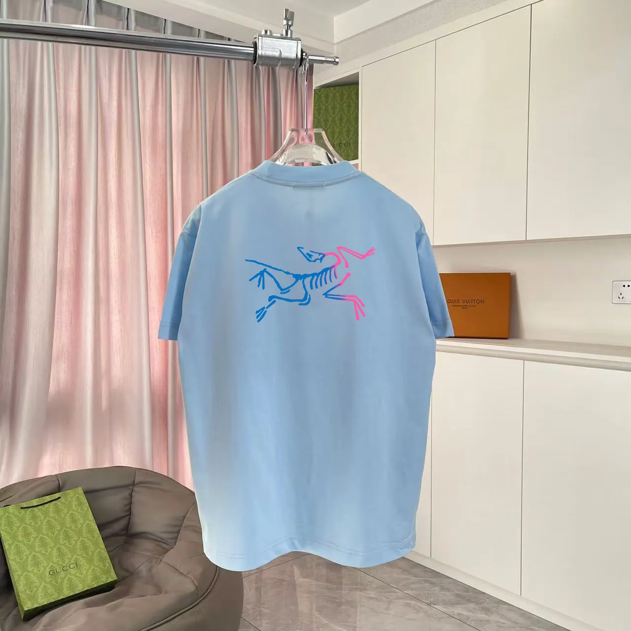 ARC'TERY* 2025 New Arrival logo t g Same Style Size：S M L XL XXL ：Black White Pink Blue